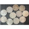 Image 2 : 11 Canadian .800 Silver Quarters, 64g Total Weight