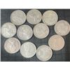 Image 2 : 11 Canadian .800 Silver Quarters, 64g, 1.65 Troy Ounces