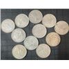 Image 2 : 11 Canadian .800 Silver Quarters, 64g Total, 1.65 Troy Ounces