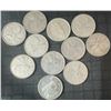Image 1 : 11 Canadian .800 Silver Quarters, 64g Total Weight