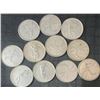 Image 1 : 11 Canadian .800 Silver Quarters, 64g, 1.65oz AGW