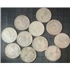 Image 2 : 11 Canadian .800 Silver Quarters, 64g, 1.65 Troy Oz Silver