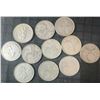 Image 1 : 11 Canadian .800 Silver Quarters, 64g Total