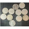 Image 1 : 11 Canadian .800 Silver Quarters, 64g Total Weight