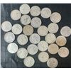 Image 2 : 27 Canadian .800 Silver Dimes, 63g, 1.62 Troy Ounces Silver