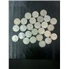 Image 2 : 27 Canadian .800 Silver Dimes, 63g, 1.62 Troy Oz Silver