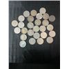 Image 1 : 27 Canadian .800 Silver Dimes, 63g Total, 1.62 Troy Oz Silver