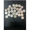 Image 1 : 27 Canadian .800 Silver Dimes, 63g Total, 1.62 Troy Ounces Silver