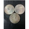 Image 1 : 1967 & 1971 Canadian Silver Dollar Coins, Lot of 3