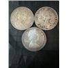 Image 2 : Three .800 Silver Canadian Dollar Coins, 1965, 1966, and 1967, 70g