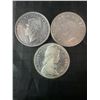 Image 2 : 3 Canadian .800 Silver Dollar Coins, 1952, 1953, 1966, 70g Total