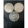 Image 1 : 3 Canadian .800 Silver Dollar Coins, 1936, 1963, 1965, 70g