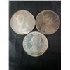 Image 2 : 3 Canadian .800 Silver Dollar Coins, 1965, 1966, Quebec, 70g