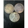 Image 1 : 3 Canadian .800 Silver Dollar Coins, 1962, 1966, 1967, 70g