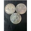 Image 1 : 3 .800 Silver Canadian Dollar Coins, 1959 & 1966, 70g