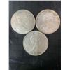 Image 2 : Three .800 Silver Canadian Dollar Coins, 1963 and 1965, 70g Total