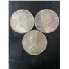 Image 2 : Three .800 Silver Canadian Dollar Coins, 1962 and 1965, 70g Total