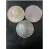 Image 2 : 3 Canadian .800 Silver Dollars, 1867-1967, 1958, 1935, 70g Total