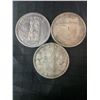 Image 1 : Three .800 Silver Canadian Dollar Coins, 70g Total Weight