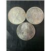 Image 2 : 3 Canada Centennial Silver Dollar Coins, .800 Silver, 1967