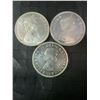 Image 2 : 3 Canadian .800 Silver Dollar Coins, 1962, 1967, 70g Total Weight