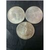 Image 1 : 3 Canadian 1867-1967 Centennial .800 Silver Dollar Coins, 70g