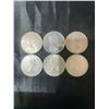 Image 2 : Six .800 Silver Canadian Half Dollar Coins, 70g Total