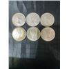 Image 2 : 6 Canadian .800 Silver Half Dollar Coins, 70g Total Weight