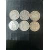 Image 1 : 6 Canadian 50 Cent .800 Silver Coins, 70g Total, 1.80 Troy Oz Ag