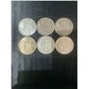 Image 1 : 6 .800 Silver Canadian Half Dollars, 70g, 1.80 Troy Ounces