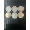 Image 2 : 6 .800 Silver Canadian Half Dollars, 70g, 1.80 Troy Ounces