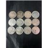 Image 1 : 12 Canadian .800 Silver Quarters, 70g, 1.80 Troy Ounces