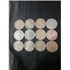 Image 2 : 12 Canadian .800 Silver Quarters, 70g, 1.80 Troy Ounces