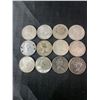 Image 2 : 12 Canadian .800 Silver Quarters, 70g, 1.80 Troy Ounces