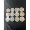 Image 2 : 12 .800 Silver Canadian Quarters, 70g Total Weight