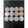 Image 2 : 12 Canadian .800 Silver Centennial Quarters, 70g, 1.80 Troy Oz