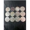 Image 1 : 12 Canadian .800 Silver Quarters, 70g Total, 1.80 Troy Ounces Silver