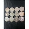 Image 2 : 12 Canadian .800 Silver Quarters, 70g, 1.80 Troy Ounces Total
