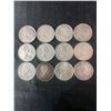 Image 2 : 12 Canadian .800 Silver Quarters, 70g Total Weight