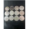Image 1 : 12 Canadian .800 Silver Quarters, 1.80 Troy Ounces, 70g