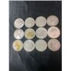 Image 1 : 12 .800 Silver Canadian Quarters, 70g Total Silver