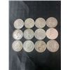 Image 2 : 12 .800 Silver Canadian Quarters, 70g Total Silver