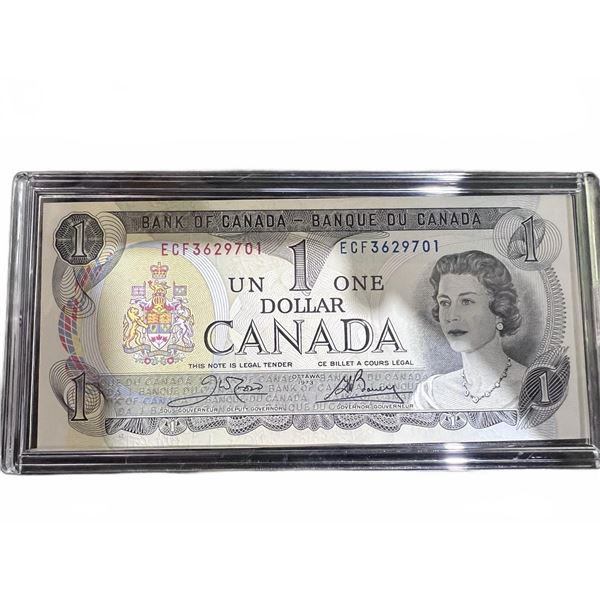 1967 Canada $1 Dollar Banknote Centennial Issue, Uncirculated