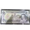 Image 1 : 1967 Canadian $1 Banknote in Acrylic Case