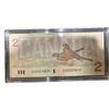 Image 4 : 1986 Canada $2 Banknote EGU3275819, Queen Elizabeth II, Encased