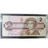 Image 1 : 1986 Canadian $2 Bill EGQ3275818 With Protective Case