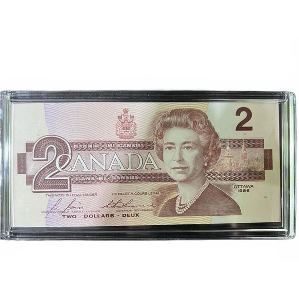 1986 Canadian $2 Banknote Birds of Canada Series EG U3275812