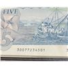 Image 3 : 1979 Bank Of Canada $5 Bill, Serial 30077234501