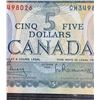 Image 3 : 1972 Bank of Canada $5 Note, Serial CH3498026