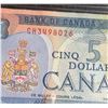 Image 4 : 1972 Bank of Canada $5 Note, Serial CH3498026